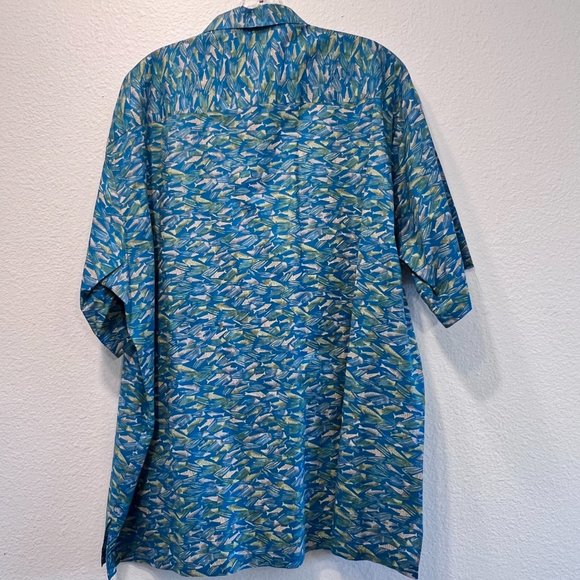 TORI RICHARD Men’s 2XL Aloha Shirt Short Sleeve Button Cotton pocket - Picture 5 of 12